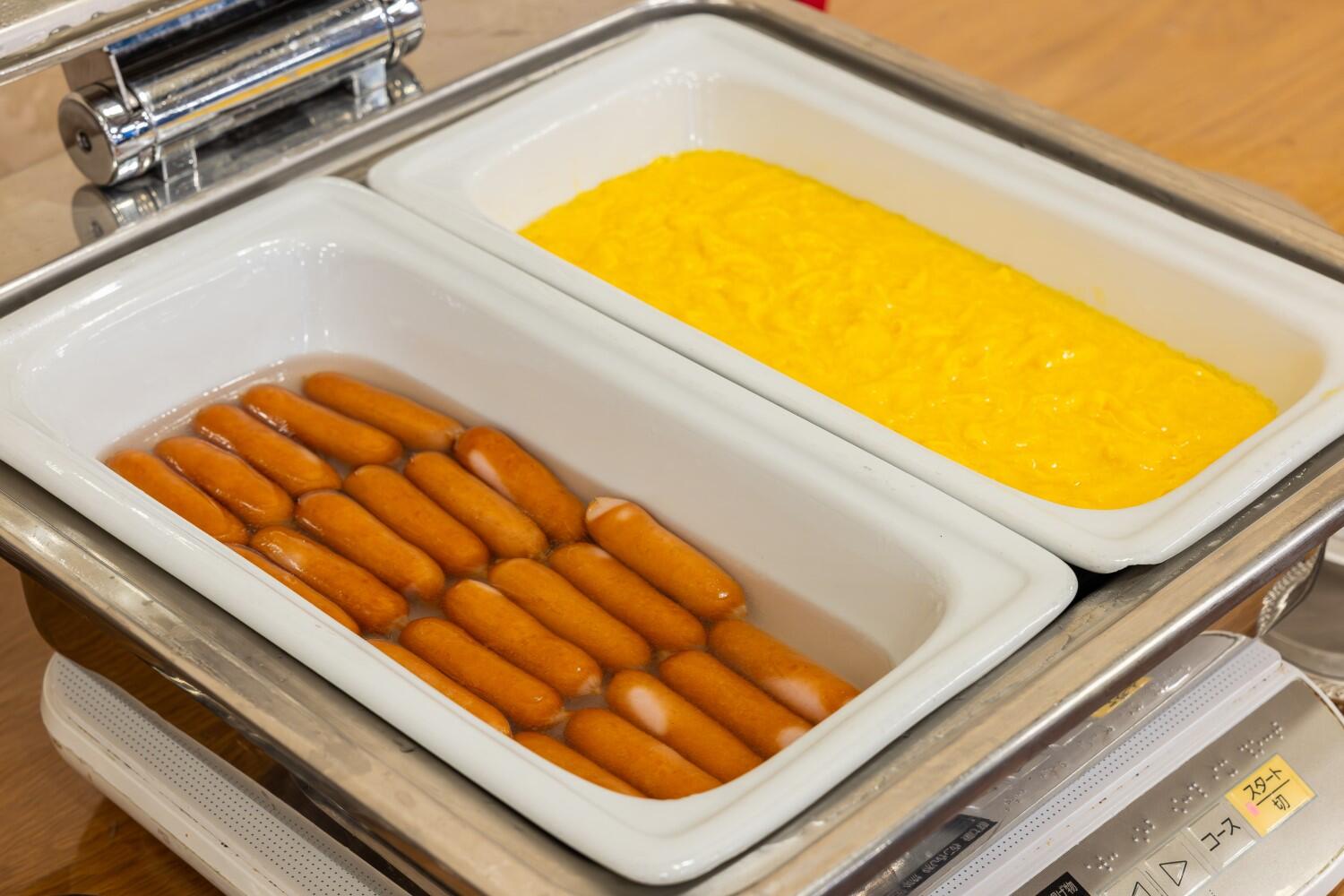 朝：卵料理・ソーセージ.jpg